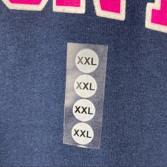 Navy and Pink Kentucky Spellout Crew Neck Short Sleeve Top Size XXL - Picture 9 of 9